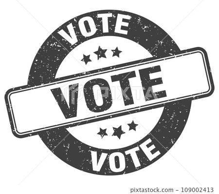 vote stamp. vote label. round grunge sign vote stamp. vote label. round grunge sign 109002413