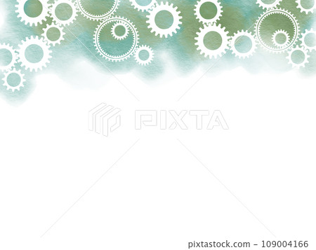齒輪壁紙畫水彩 109004166