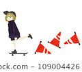 踩著滑板移動的女孩 109004426