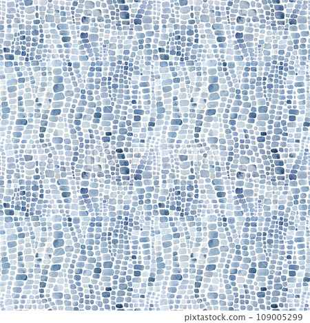 Abstract crocodile reptile scales watercolor seamless pattern Abstract crocodile reptile scales watercolor seamless pattern 109005299