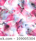Abstract watercolor liquid stains luxury seamless background 109005304