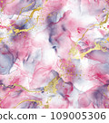 Abstract watercolor golden glitter liquid grunge luxury seamless background 109005306