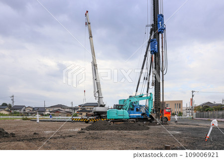 Building foundation reinforcement work Building foundation reinforcement work 109006921