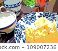 Delicious chicken fried dinner 109007236