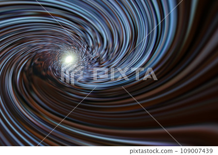 Background material with the image of a warp in outer space (image of a wormhole / black hole) 109007439