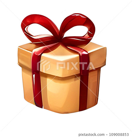 Christmas gift box with snowflakes Christmas gift box with snowflakes 109008853