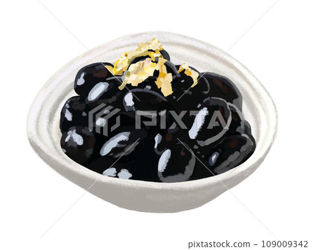 Osechi black beans (with gold leaf) 109009342