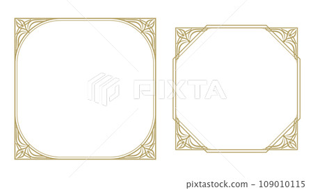 Elegant square decorative frame gold 109010115