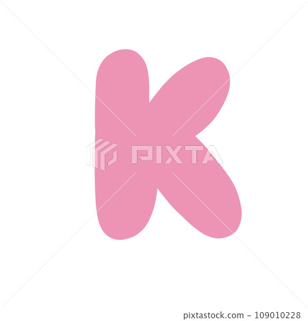 Alphabet letter K 109010228