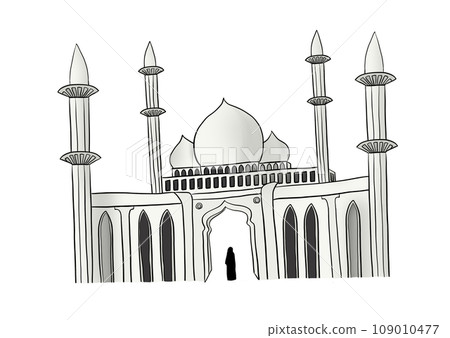 一名婦女試圖進入的清真寺 109010477