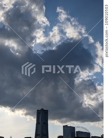clouds and buildings floating in the sky clouds and buildings floating in the sky 109010503