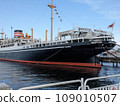 large ship at anchor 109010507