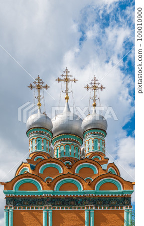 Church of Saint Gregory of Neocaesarea in Polyanka, Old historical building built in 1668. Moscow, Russia 109010900