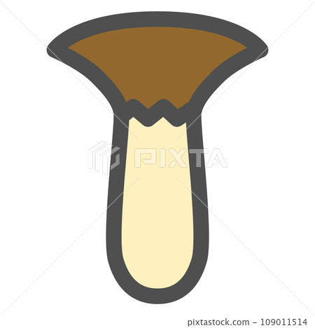 顏色簡單蘑菇單品圖示 Eringi 顏色簡單蘑菇單品圖示 Eringi 109011514