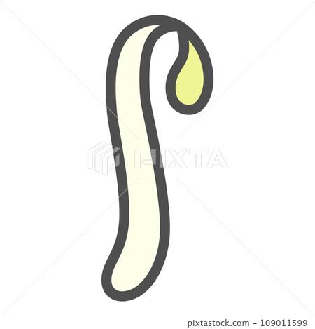 彩色簡約蔬菜單品圖示豆芽 109011599