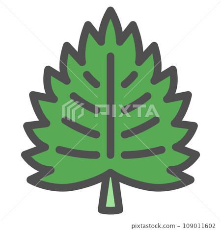 Color simple vegetable single item icon perilla 109011602