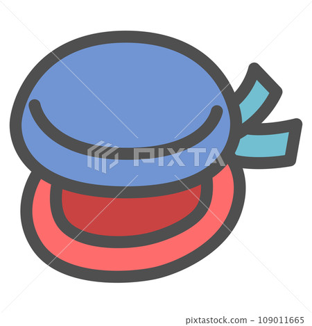 Color simple musical instrument single item icon castanet Color simple musical instrument single item icon castanet 109011665