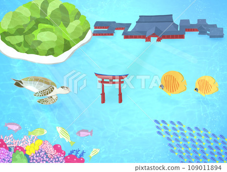 安藝宮島因全球暖化而被淹沒 安藝宮島因全球暖化而被淹沒 109011894