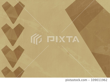 Japanese paper texture background with brown hearts Japanese paper texture background with brown hearts 109011962