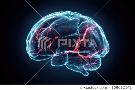 electric current rolling brain  109012141