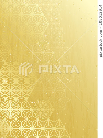Vector background illustration arranging traditional Japanese patterns Vector background illustration arranging traditional Japanese patterns 109012914