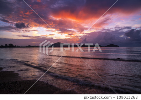 Seascape landscape nature with color of cloud sunset and sky Seascape landscape nature with color of cloud sunset and sky 109013268