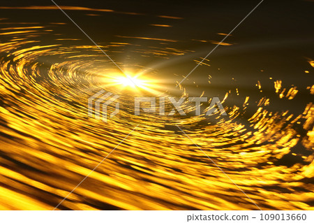 Background material with the image of a warp in outer space (image of a wormhole / black hole) 109013660
