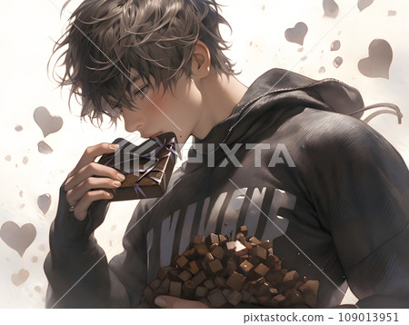 男孩吃巧克力 男孩吃巧克力 109013951