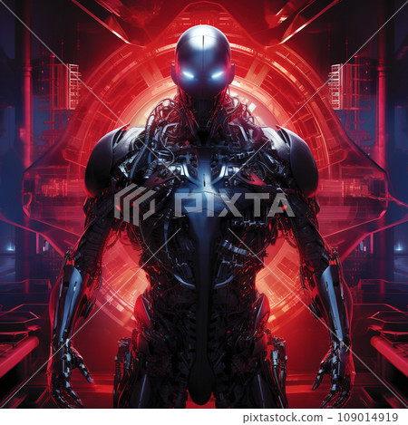Near future cyborg robot AI 109014919