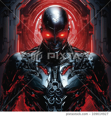 Near future cyborg robot AI 109014927