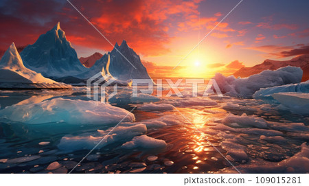 Planet warming a symbolic image emphasizing the urgency to address climate change. Planet warming a symbolic image emphasizing the urgency to address climate change. 109015281