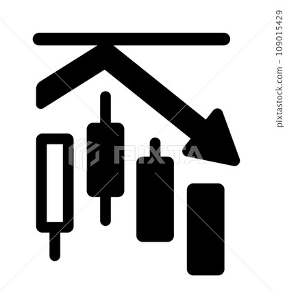 股票投資/資產管理向量圖示說明/阻力線 109015429