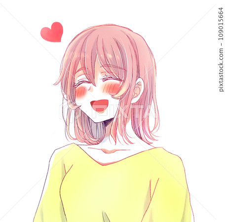 A woman who speaks with a smile, plump love A woman who speaks with a smile, plump love 109015664