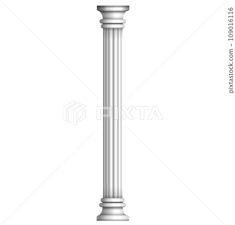 Temple stone pillar (medieval European style architecture) illustration Temple stone pillar (medieval European style architecture) illustration 109016116