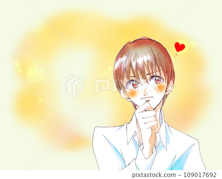 Man in love Margin 109017692