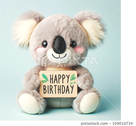 無尾熊毛絨玩俱生日快樂 109018734