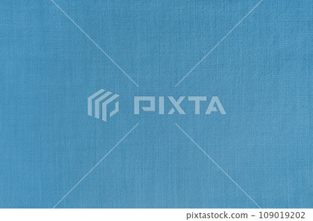 Texture background of blue linen fabric, cloth surface, weaving of natural cotton fabric 109019202