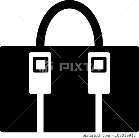 包包的簡單單色插圖 109019918