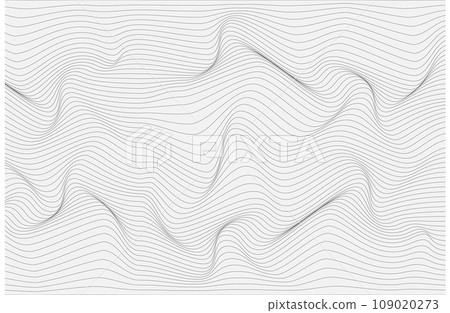 Relief black and white background with optical illusion of distortion. 109020273