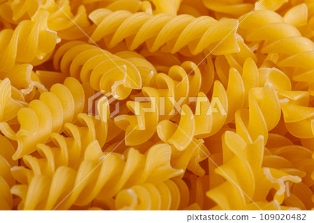 Pasta products in the form of a spiral, texture Pasta products in the form of a spiral, texture 109020482