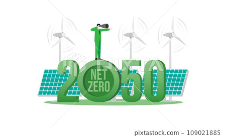 Green energy and vision in the year 2050. A nationally determined contribution, Net Zero emissions 109021885