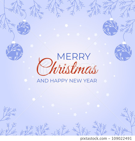 Christmas,New Year greeting card with balls Christmas,New Year greeting card with balls 109022491