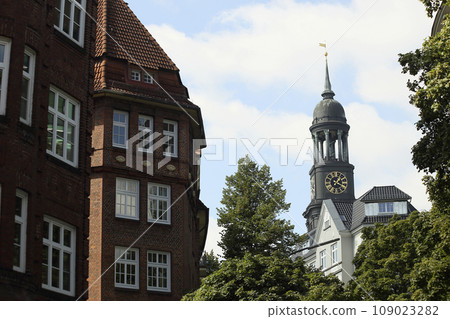 Urban landscape, Tourism in Germany. Hamburg, Germany. High quality photo Urban landscape, Tourism in Germany. Hamburg, Germany. High quality photo 109023282