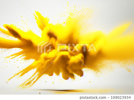 Abstract background with exploding yellow particles Abstract background with exploding yellow particles 109023934