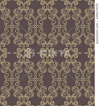Classic Seamless Fine Pattern With Arabesques Classic Seamless Fine Pattern With Arabesques 109024030