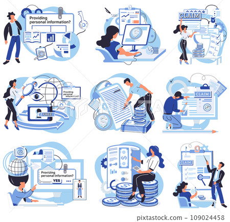 Financial audit vector illustration. Account statements are crucial for comprehensive financial reviews, offering clarity Planning is vital for efficient budget administration Financial audit vector illustration. Account statements are crucial for comprehensive financial reviews, offering clarity Planning is vital for efficient budget administration 109024458
