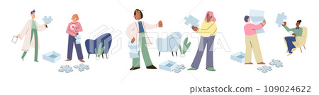 Mental health vector illustration. The mentality and mindset play significant role in shaping persons mental health and resilience Mental health support and resources are essential for individuals 109024622