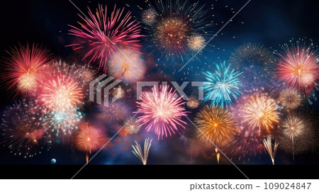 The grand finale of any carnival is the fireworks display, The grand finale of any carnival is the fireworks display, 109024847