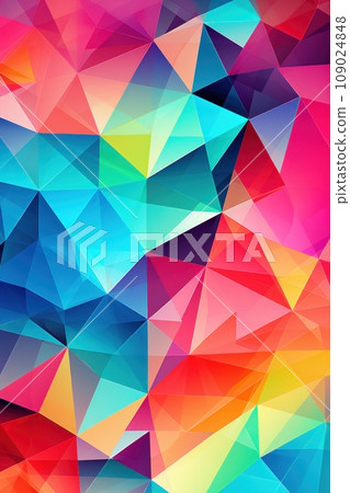 a colorful and intricate pattern of geometric shapes a colorful and intricate pattern of geometric shapes 109024848