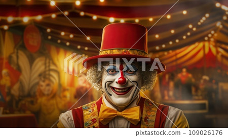 a circus act in the background 109026176